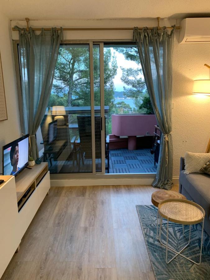 JADE - Appartement climatisé vue et accès mer privé La Seyne-sur-Mer Exterior foto